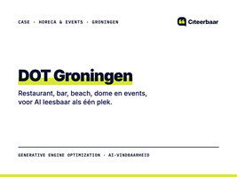 Citeerbaar Projet - Horeca en events leesbaar als één plek voor AI