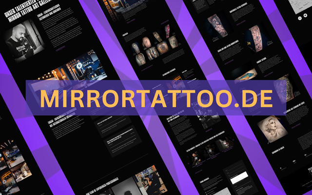 Webdesign VALNOVO Projet - Site web pour un studio de tatouage