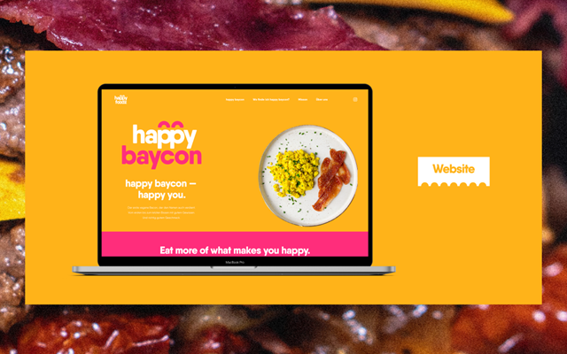 Digital Masters GmbH Projet - Identité de marque et one pager pour happy foodz