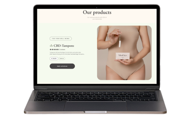 Design 030 Projet - Boutique Shopify pour l’hygiène féminine
