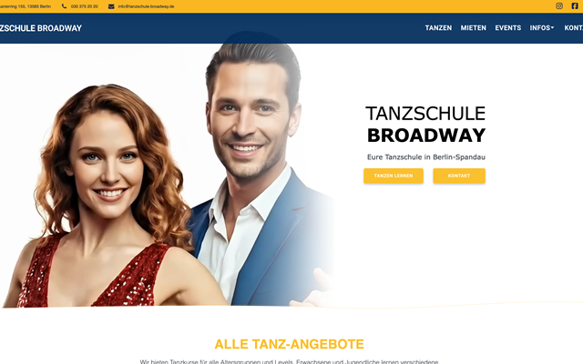 ArtiPixel Projet - Création complète d’une identité de marque pour l’école de danse Broadway Berlin