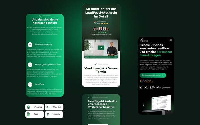 VIERLESS GmbH Projet - Nouvel site web pour une agence de marketing en ligne