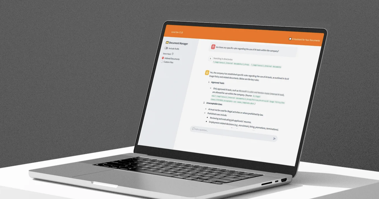 Vention Projet - Legal RAG : plateforme RAG pour le service juridique