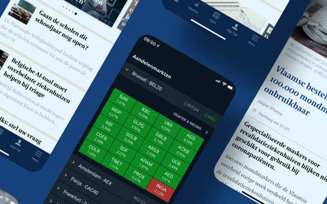 Endare Projet - De Tijd, L'Echo, application mobile d'actualité