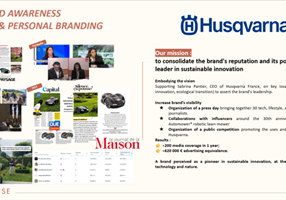 Relations presse et communication pour Husqvarna France