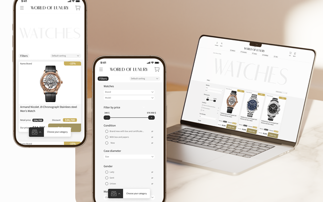 Sparkle Design Projet - Univers du luxe
