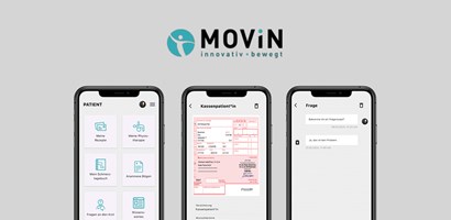 Application intelligente pour le cabinet de kinésithérapie MOVIN