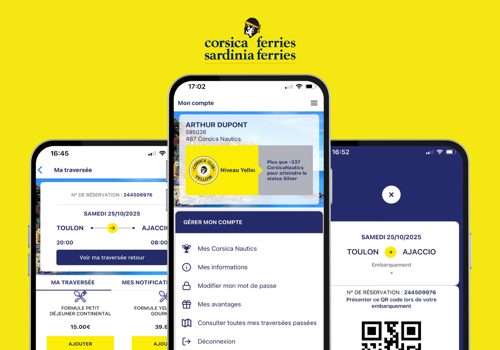 Appstronaute Projet - Application mobile - Corsica Ferries