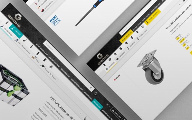 teamblau Internetmanufaktur Projet - Outil professionnel en ligne, Groheshop 3.0