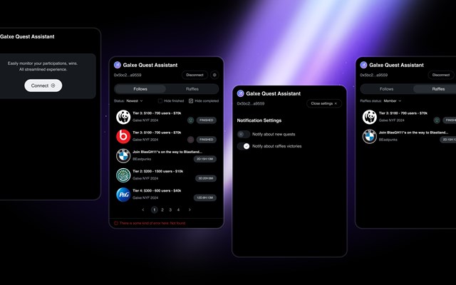 Createx Studio Projet - Galxe Quest Assistant / extension Chrome