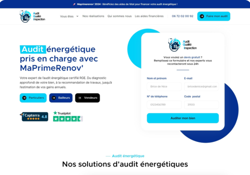 AQI-Site vitrine & génération lead
