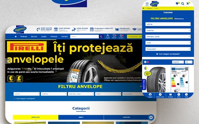 SC PRONET DESIGN SRL Projet - Reifengeschäft www.sigemo.ro