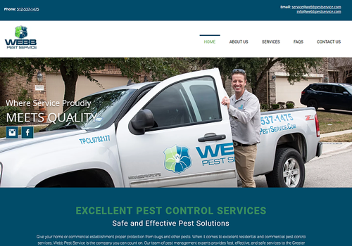 TNW Creations Projet - Site web de services de lutte antiparasitaire
