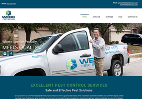 TNW Creations Projet - Site web de services de lutte antiparasitaire