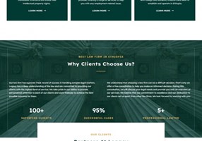 Creative Web Ethiopia Projet - Développement de site web pour Legacy Law Firm LLP