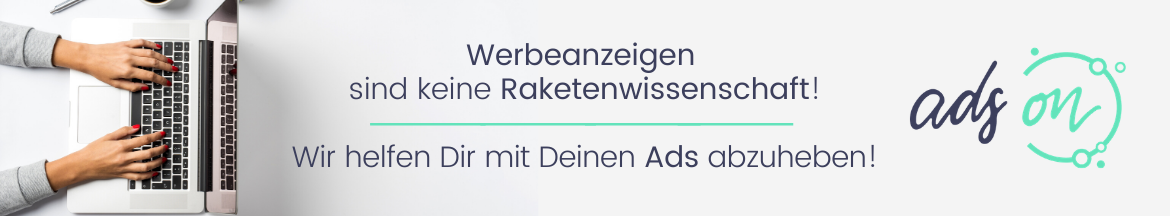 Ads on GmbH Headerbild
