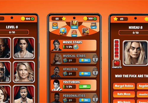 Easyweb Projet - STAR GUESSER, Application mobile