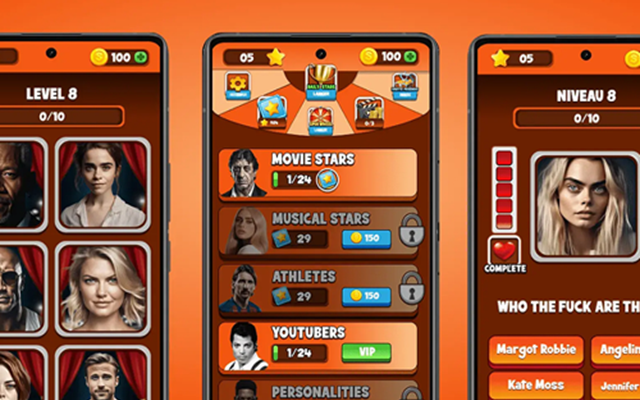 Easyweb Projet - STAR GUESSER, Application mobile