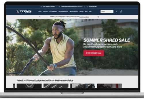 BrainSpate Projet - Titan Fitness : boutique Shopify Plus haute performance