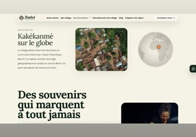 Koragence Projet - Conception et développement de site web immersif pour Xwévi