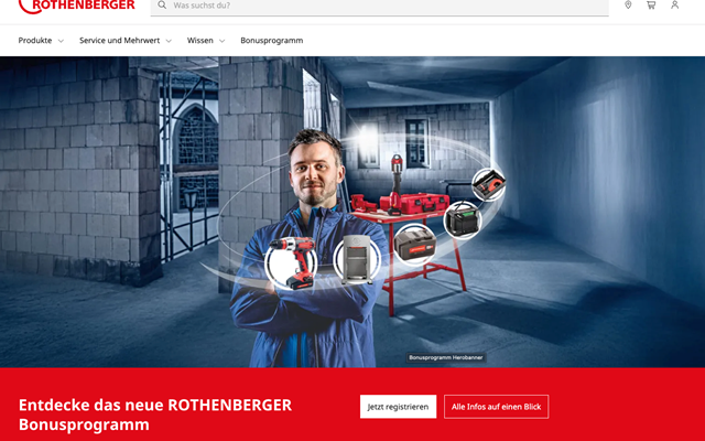 YUM GmbH Projet - Relance de plusieurs sites web de marques du groupe ROTHENBERGER