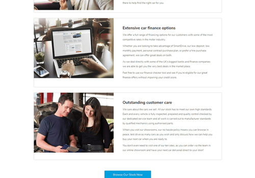 Site web de Motor Depot
