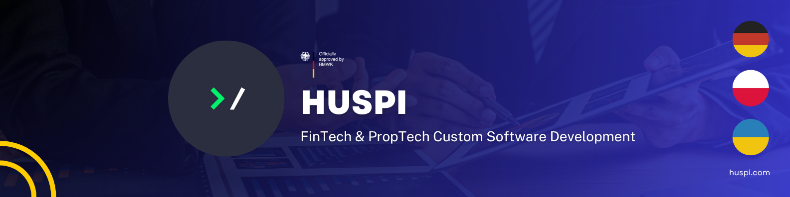HUSPI Software Development Headerbild