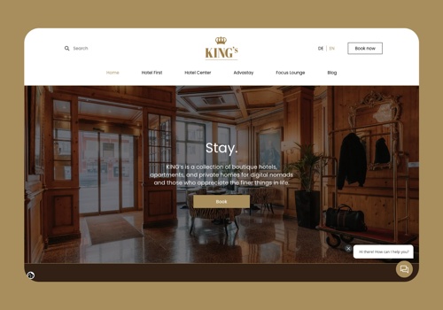 Panda Code Projet - King's Hotels - chaîne hôtelière haut de gamme à Munich