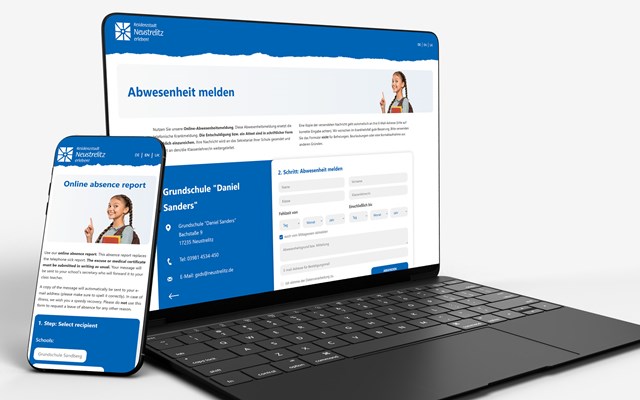 4eck Media | Webdesign & SEO/GEO Projet - Site WordPress pour une déclaration d’absence en ligne destinée à 5 écoles et 2 crèches