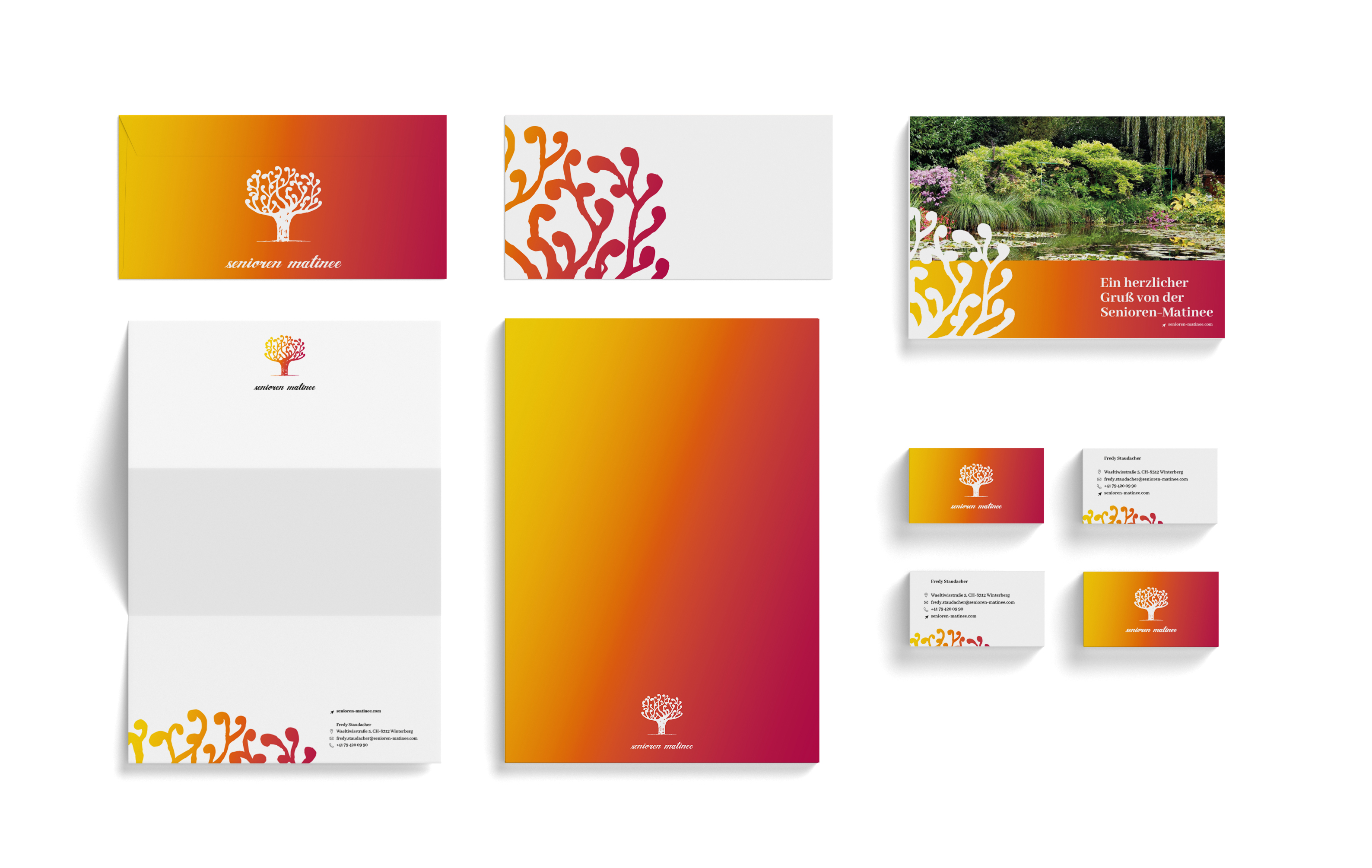 HCG corporate designs Projet - Branding et webdesign pour la Matinée des seniors