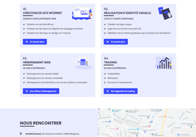 Valentin MIONNET Projet - Euroset - page d'accueil