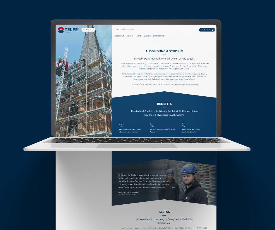 teamblau Internetmanufaktur Projet -