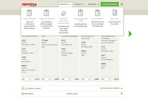 lise GmbH Projet - Portail web B2B pour la planification numérique de la restauration
