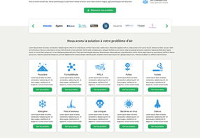 Valentin MIONNET Projet - PURIFICATEURS.FR - page d'accueil