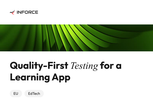 Inforce Digital Projet - Tests d’une application mobile pour un produit EdTech