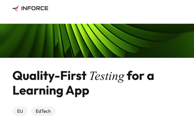 Inforce Digital Projet - Tests d’une application mobile pour un produit EdTech