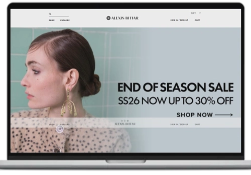 BrainSpate Projet - Alexis Bittar : e-commerce de bijoux de luxe sur Shopify