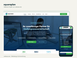 squareplan, Création de sites web pour un bureau d’études techniques