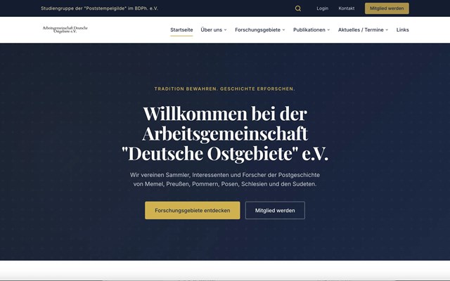 Kolbeck Digital Projet - Site web pour une association avec espace membres et archives IA