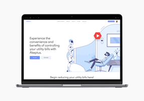 Shakuro Projet - Site web pour une entreprise de technologie pour la maison intelligente.