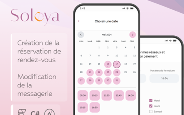 Scalerize Projet - Soleya - Application de reservation de rendez vous